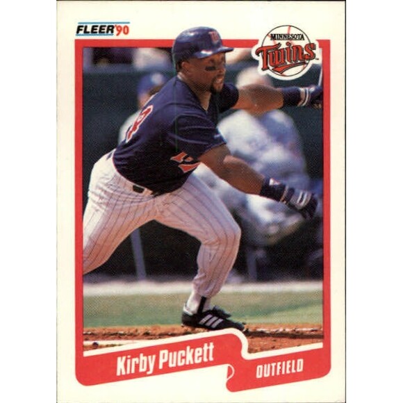1990 Kirby Puckett Fleer Baseball Card #383 - Picture 1 of 2